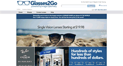 Desktop Screenshot of glasses2go.com